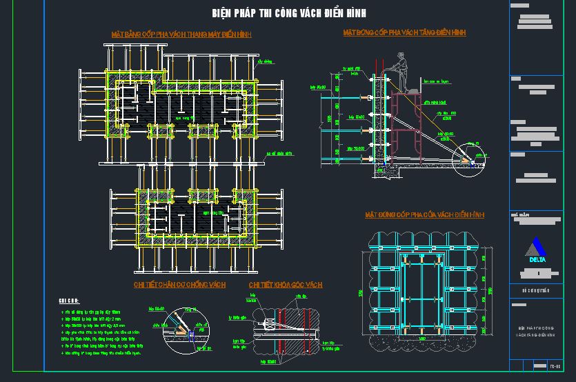 Bản vẽ thi công,thi công công trình,bản vẽ thi công chung cư